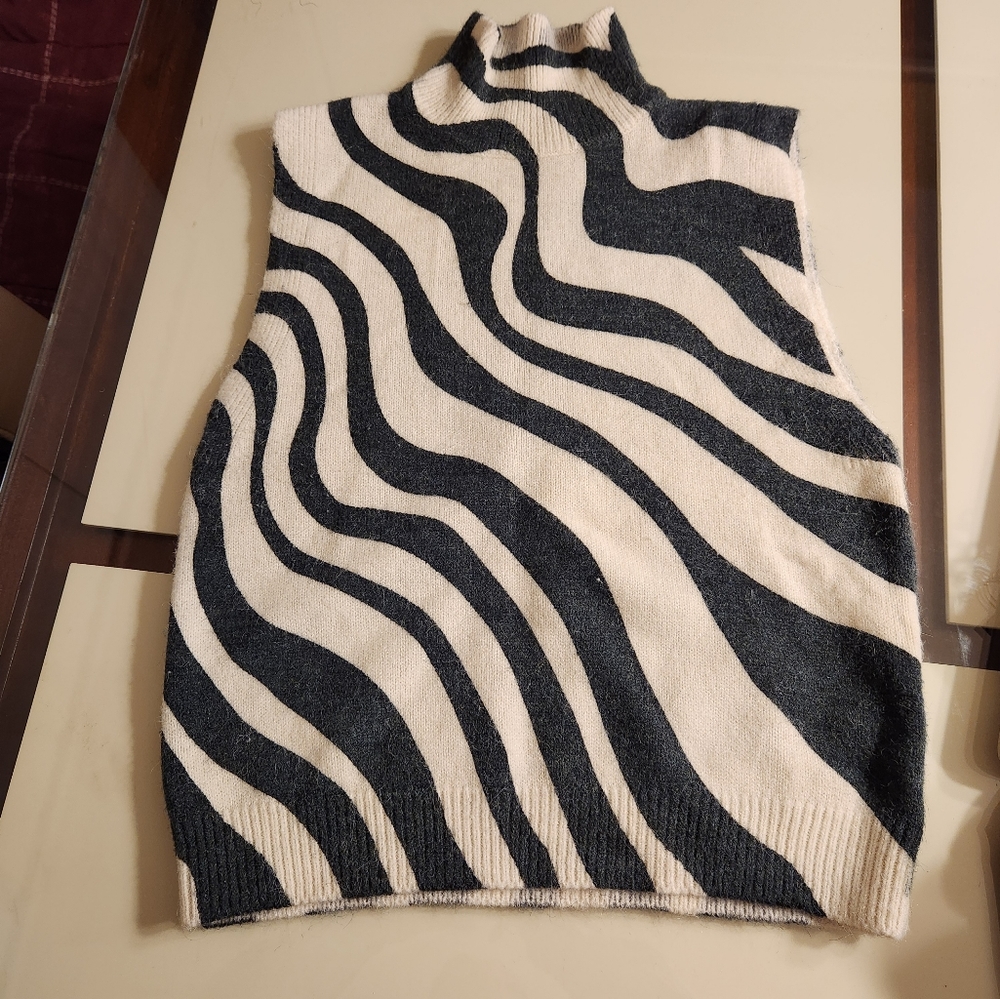 ZARA Turtleneck Sleeveless Sweater